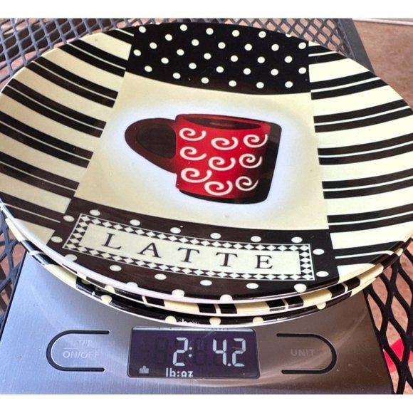 Set of 3 Coffee Decorative Collector Plates Latte Cappuccino Mocha Themes 8" - Picture 8 of 8